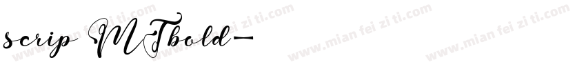 scrip MTbold字体转换